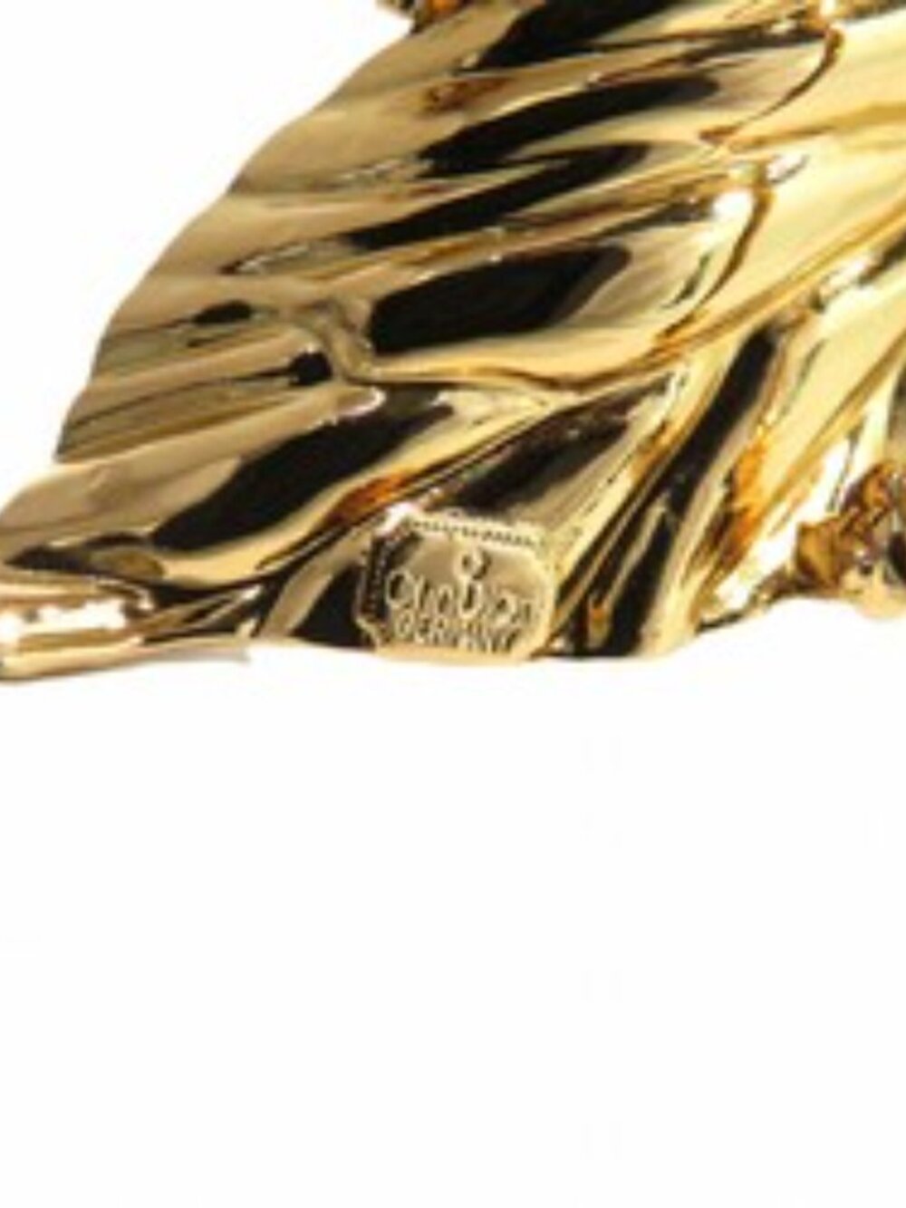 #138 - Christian Dior Dior leaf motif brooch, Authentic - Picture 3 of 8